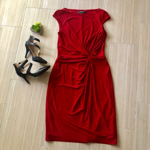 ralph lauren twisted knot dress